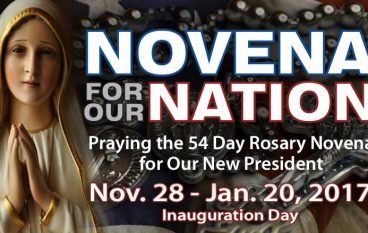 “Novena for Our Nation” – Praying Grace into Our New President!