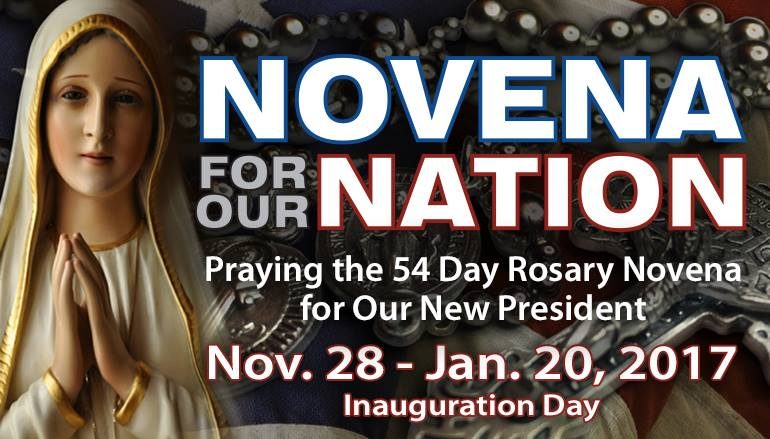 “Novena for Our Nation” – Praying Grace into Our New President!